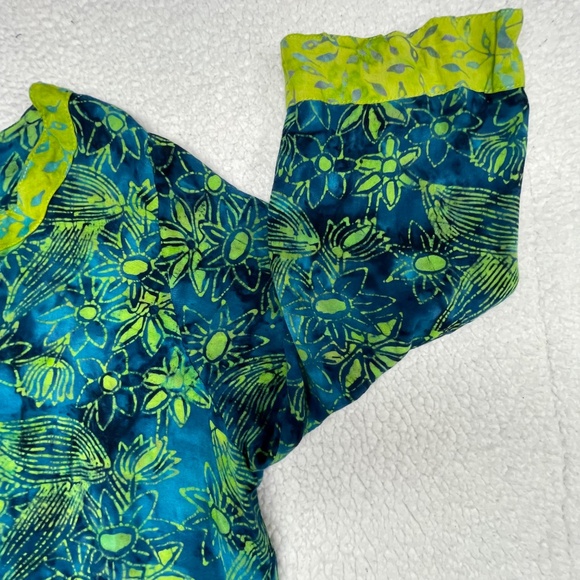 Women’s 1X  Green/Blue Soft Surroundings Top - Picture 6 of 13